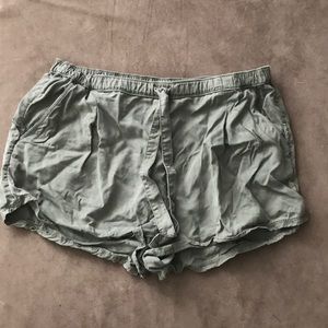 Olive Green Aerie Shorts